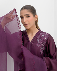 Wine Purple Sheesha Silk