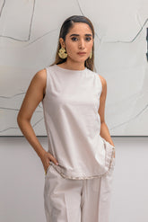 SLEEVELESS ROUND NECK CO-ORD Bano Ki Gali