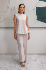 SLEEVELESS ROUND NECK CO-ORD Bano Ki Gali