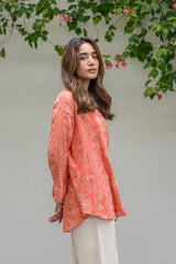 PRINTED V-NECK TOP Bano Ki Gali
