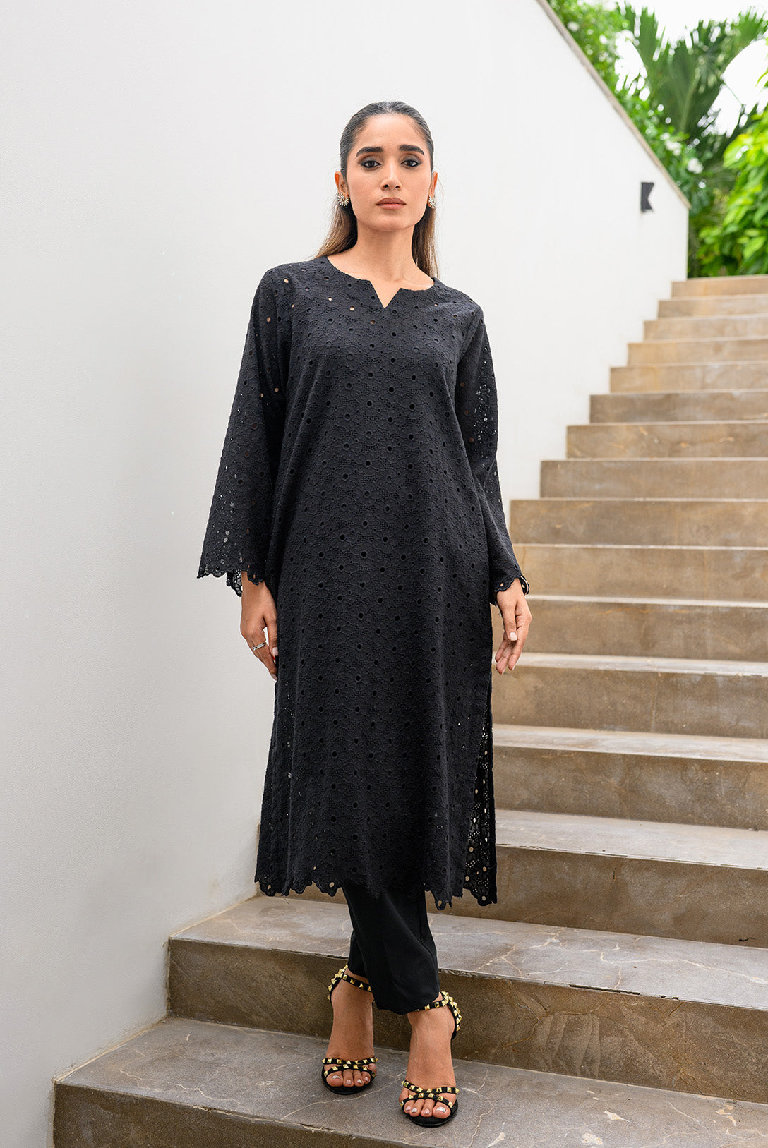Floral cut three pcs set Bano Ki Gali