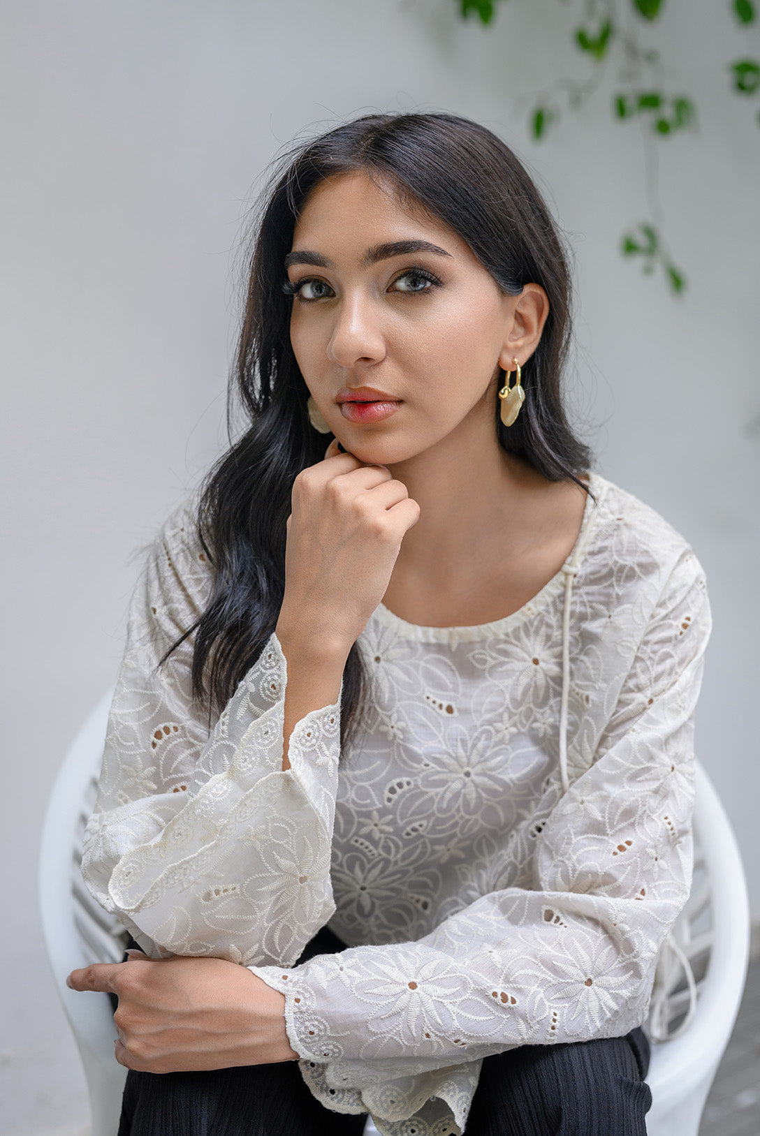 EMBROIDERED LACE TOP Bano Ki Gali