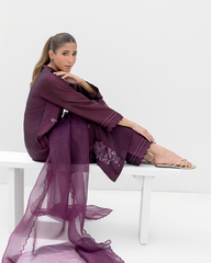 Wine Purple Sheesha Silk